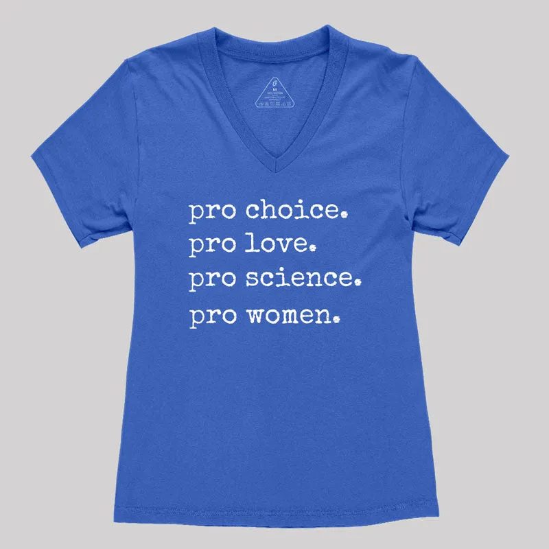 Pro Choice Women's V-Neck T-shirt - Image 3