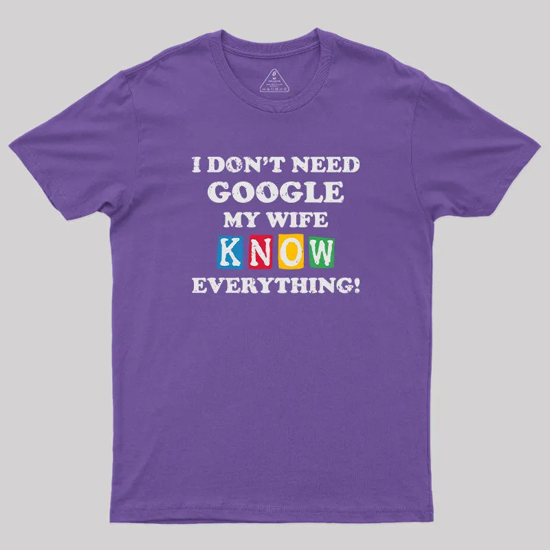 I Don't Need Google T-Shirt - Image 6