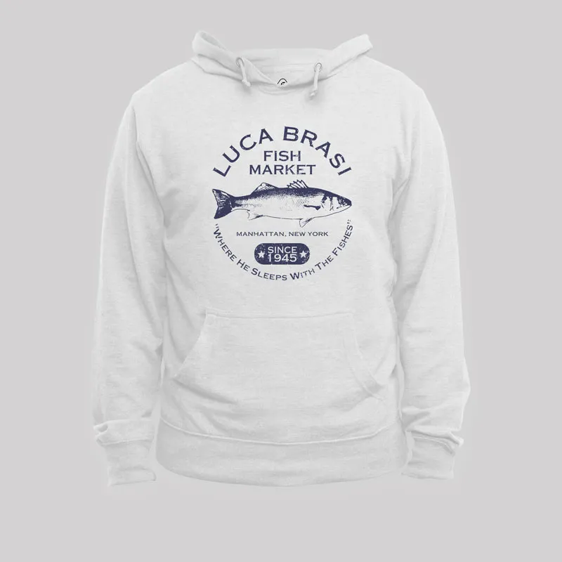 Luca Brasi Fish Market - Since 1945 Geek Hoodie - Image 5