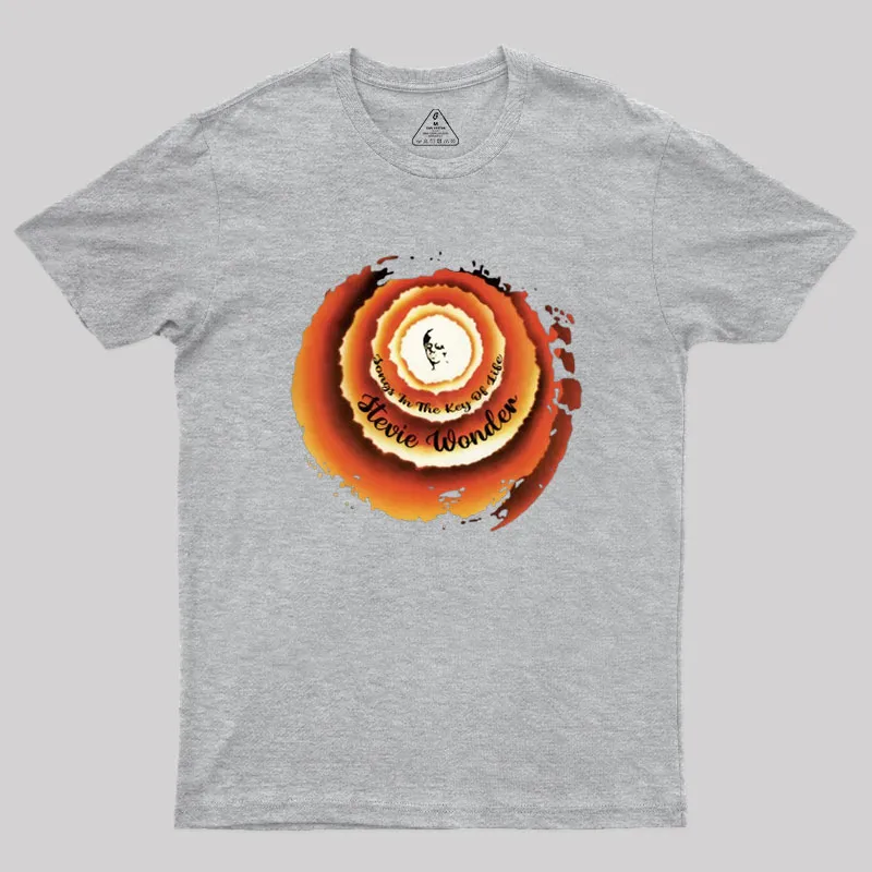 Stevie Wonder Songs In The Key Of Life Geek T-Shirt - Image 4