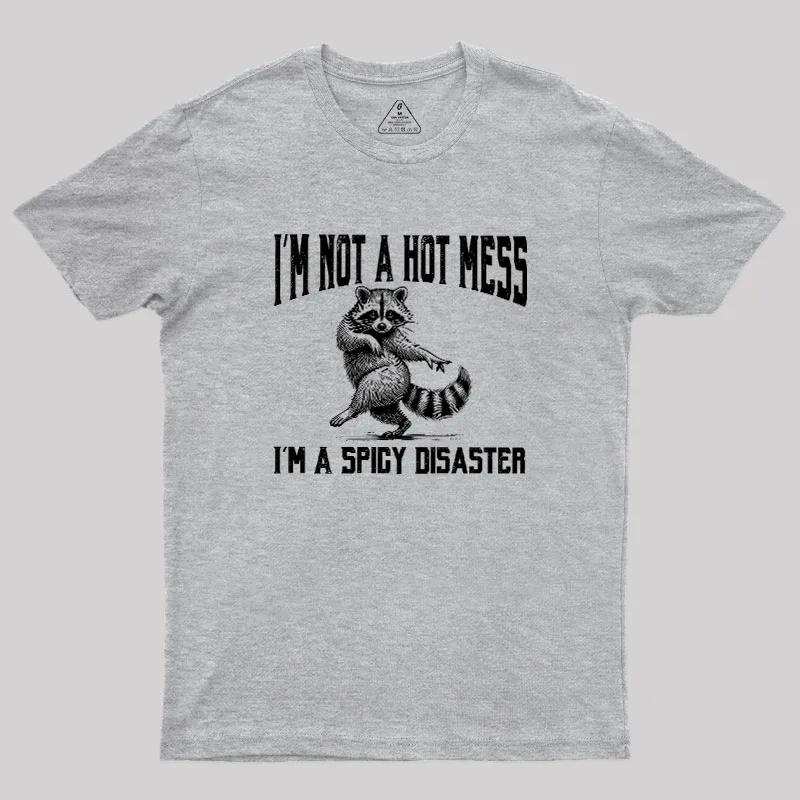 I'm Not A Hot Mess I'm A Spicy Disaster Geek T-Shirt