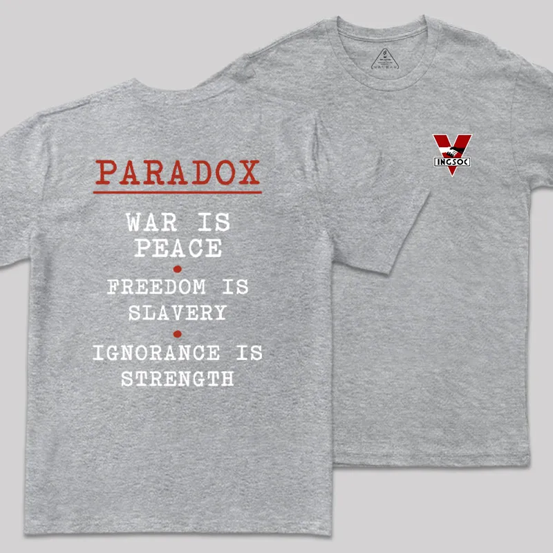 INGSOC Front and Back Printed Geek T-Shirt - Image 4