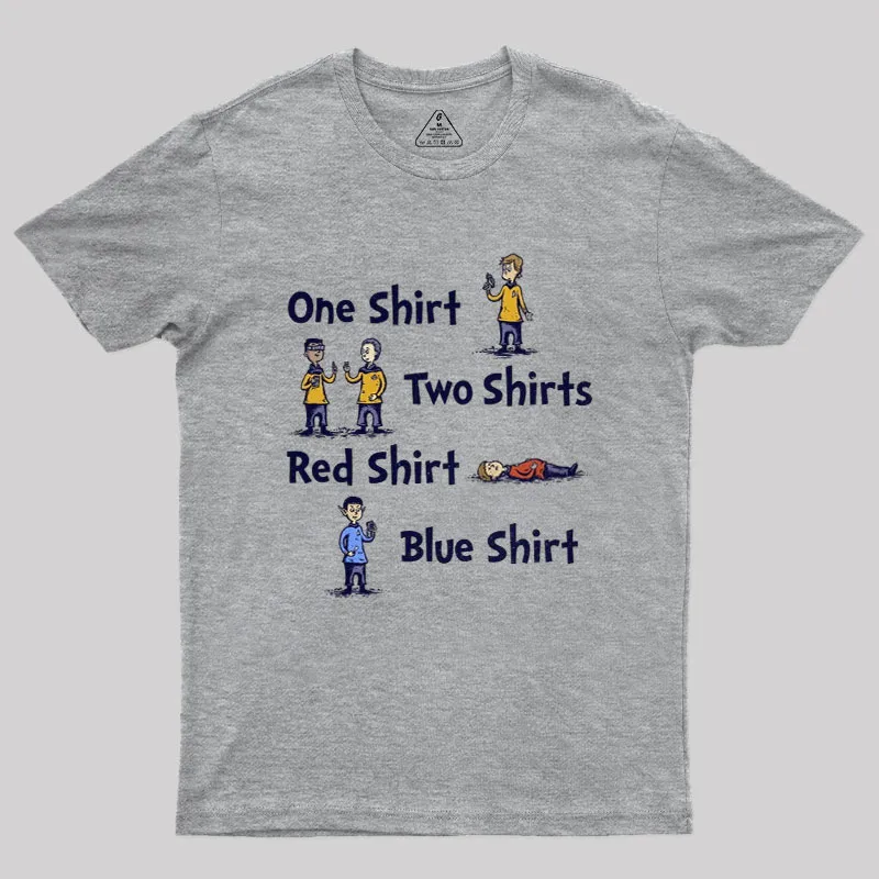 Red Shirt Blue Shirt Geek T-Shirt