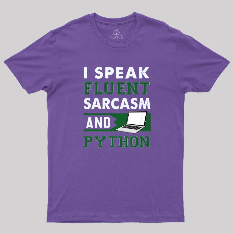 I Speak Fluent Python T-Shirt - Image 8