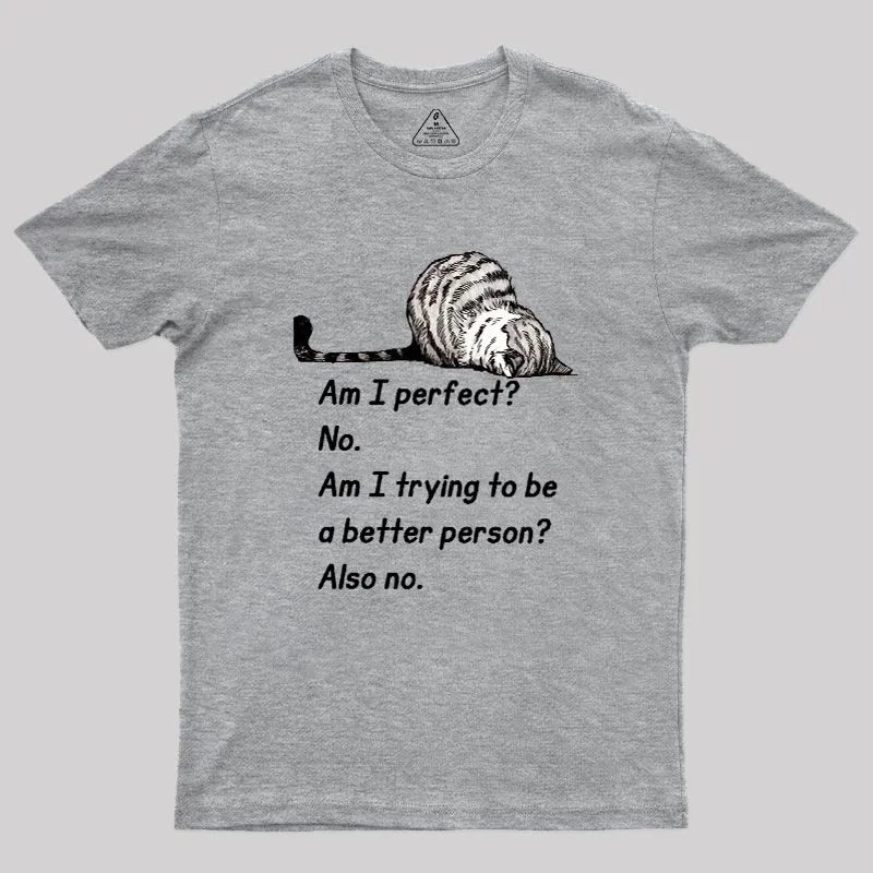 Am I Perfect No Geek T-Shirt - Image 2