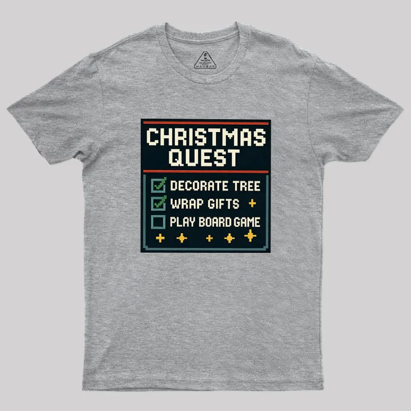 Christmas Quest Geek T-Shirt - Image 4