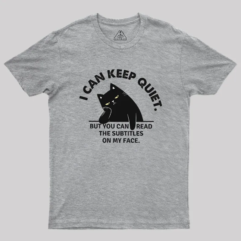 Subtitles on My Face Geek T-Shirt - Image 2