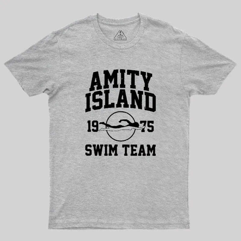 Amity Island Swim Team Geek T-Shirt - Image 4