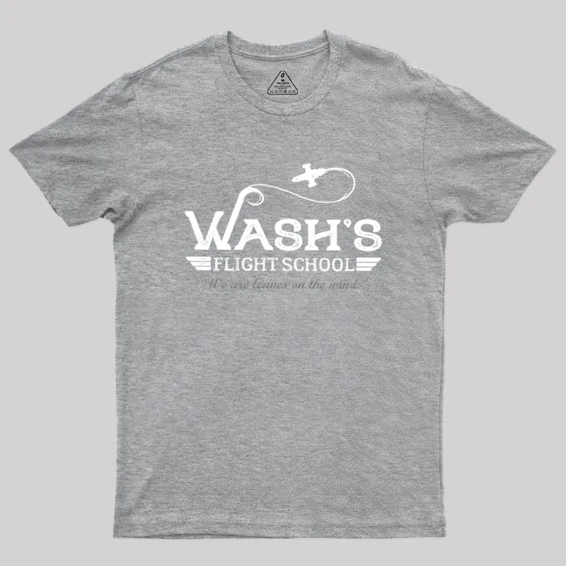 Wash's Flight School Geek T-Shirt - Image 4
