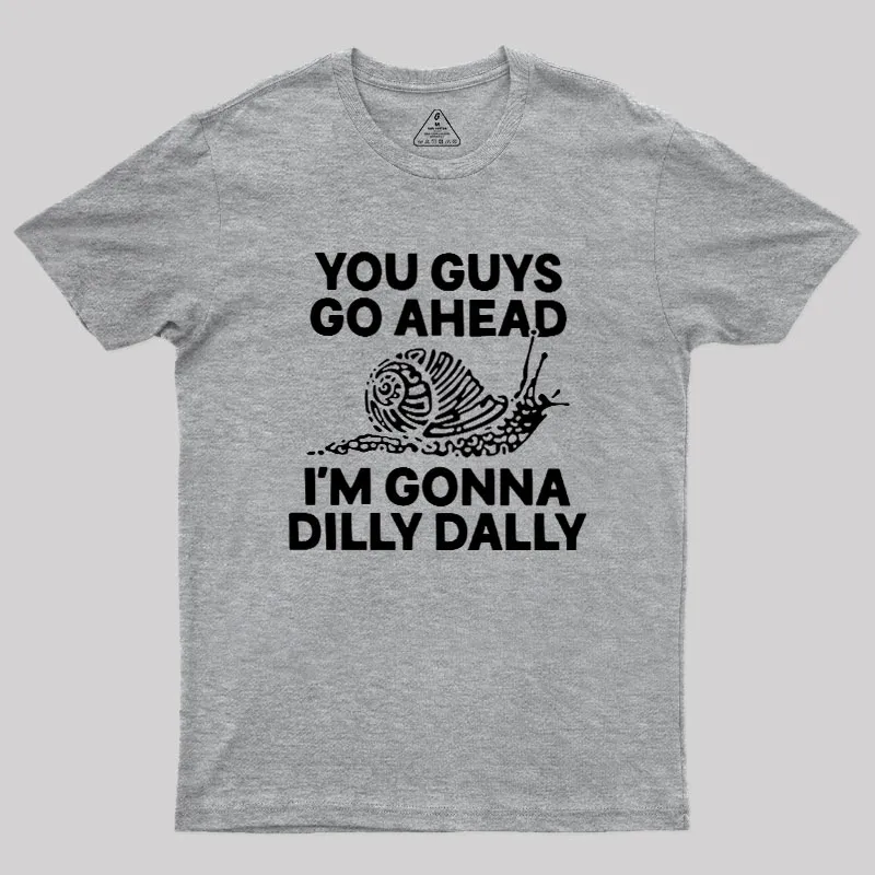 Dilly Dally Snail Geek T-Shirt - Image 4