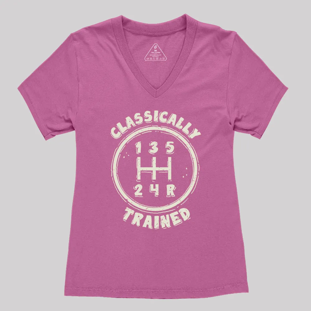 Classically Trained Geek Women's V-Neck T-shirt - Image 2