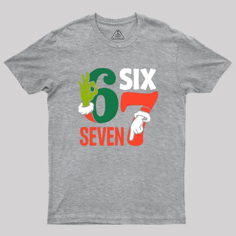 Funny 67 Meme Geek T-Shirt - Image 4