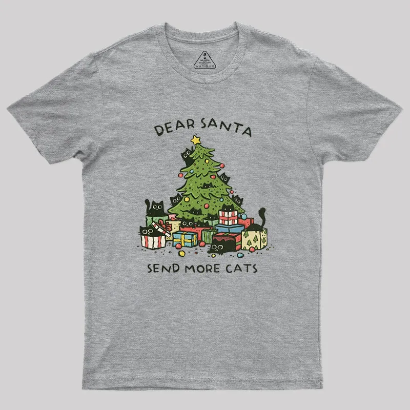 Send More Cats Geek T-Shirt - Image 2