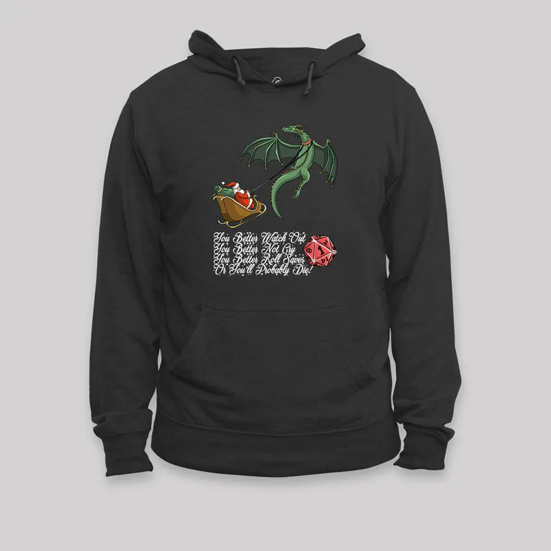 Alternative view of Christmas D20 Lover Hoodie