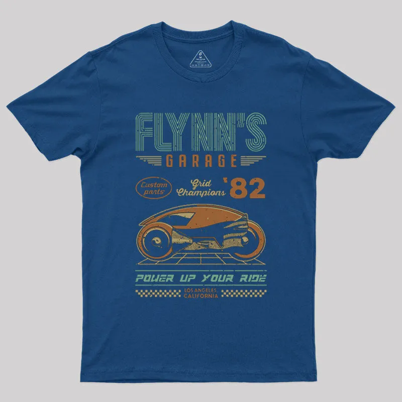 Alternative view of Flynn's Garage T-Shirt