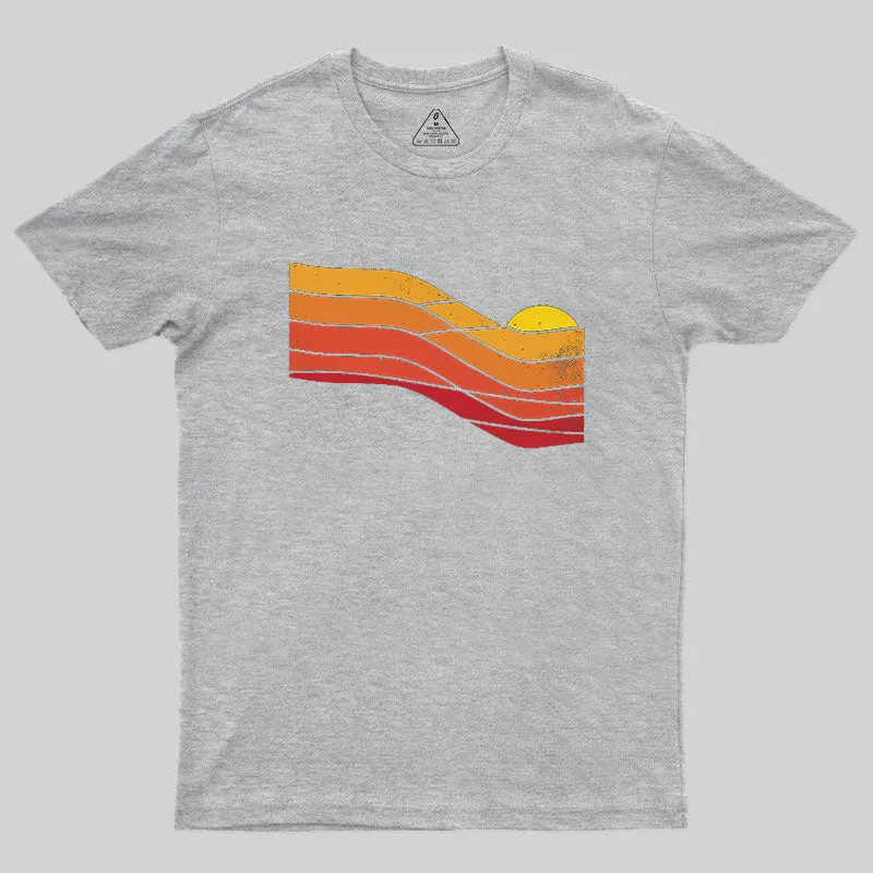 70s Retro Sunset Geek T-Shirt - Image 4