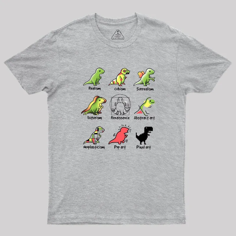 Dino Art Geek T-Shirt