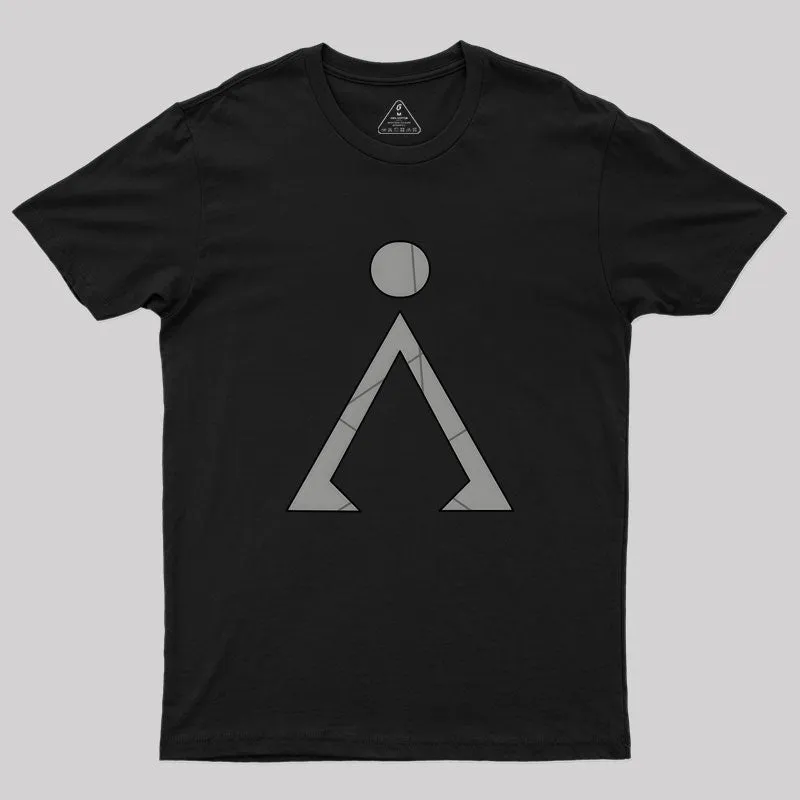Alternative view of Stargate Earth Symbol Geek T-Shirt