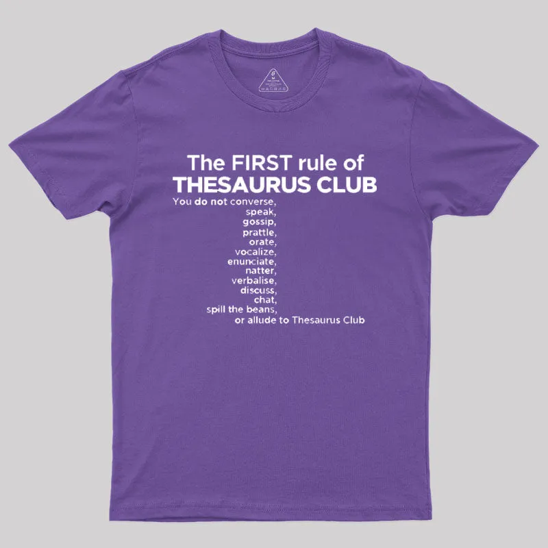 Thesaurus Club Confidential Geek T-Shirt - Image 6