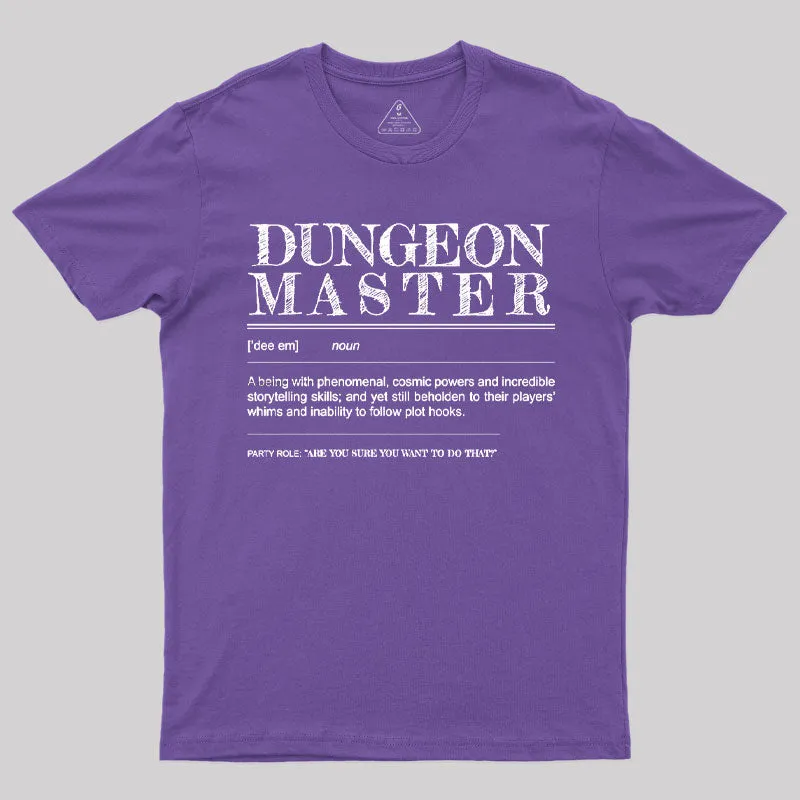 Dungeon Master Definition T-Shirt - Image 6