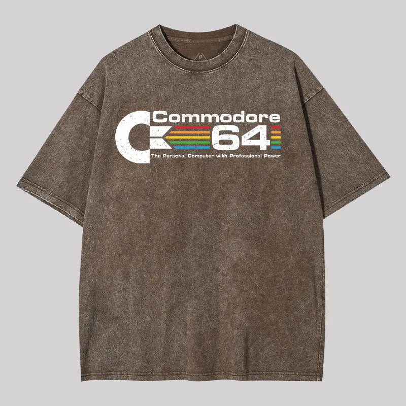 Commodore 64 Washed T-Shirt - Image 5