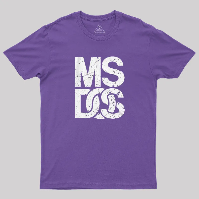 MS DOS Vintage 80s Computer T-Shirt - Image 6