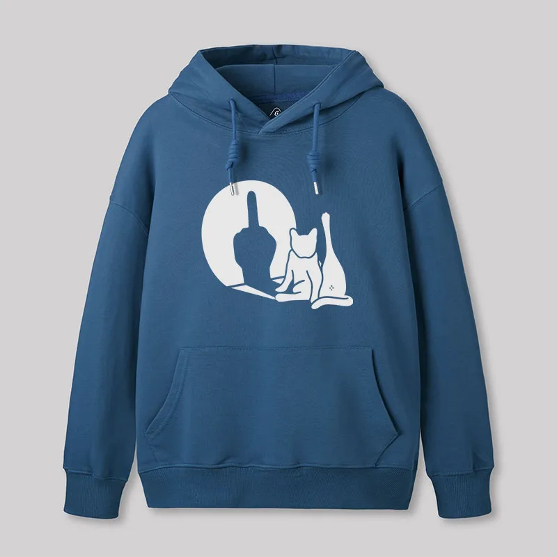 Alternative view of What Cat Fxxk Geek Hoodie