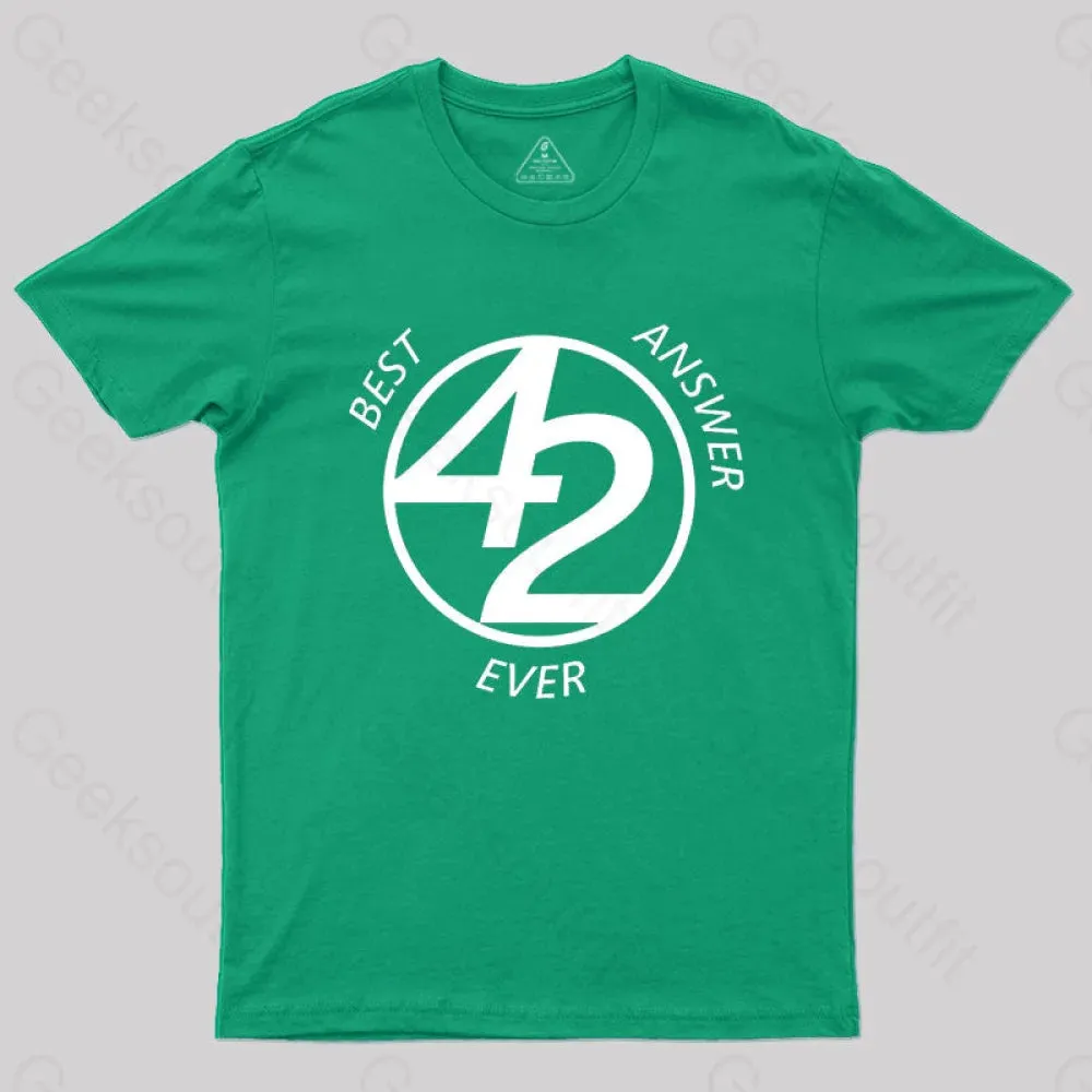 Alternative view of 42 Best Ever Answer T-Shirt