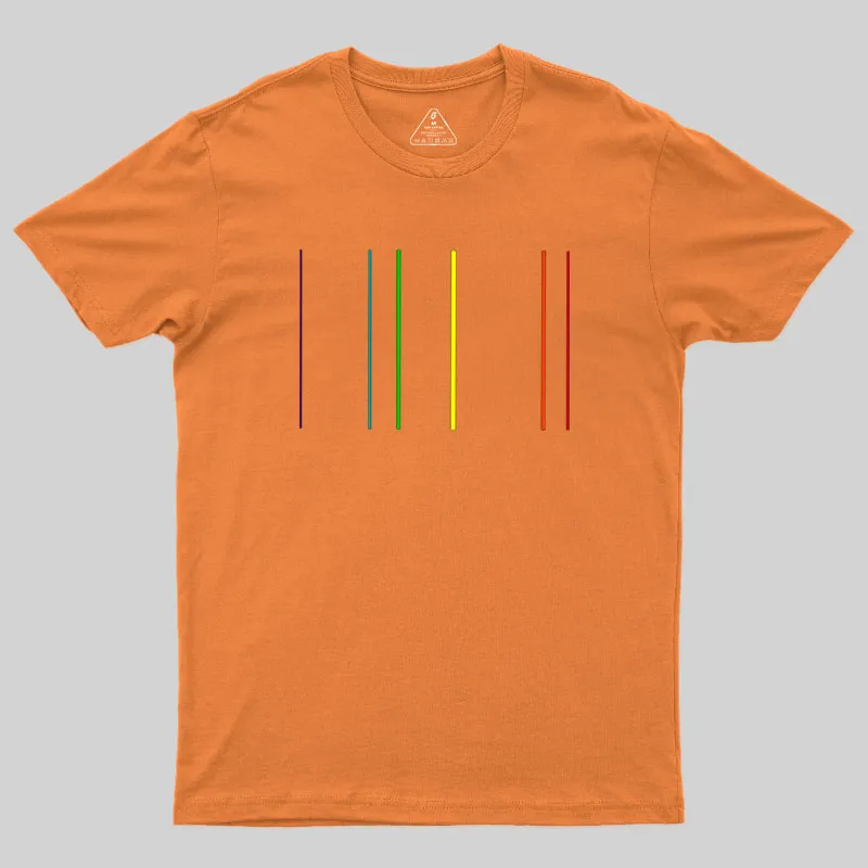 Helium Emission Spectrum Geek T-Shirt - Image 6