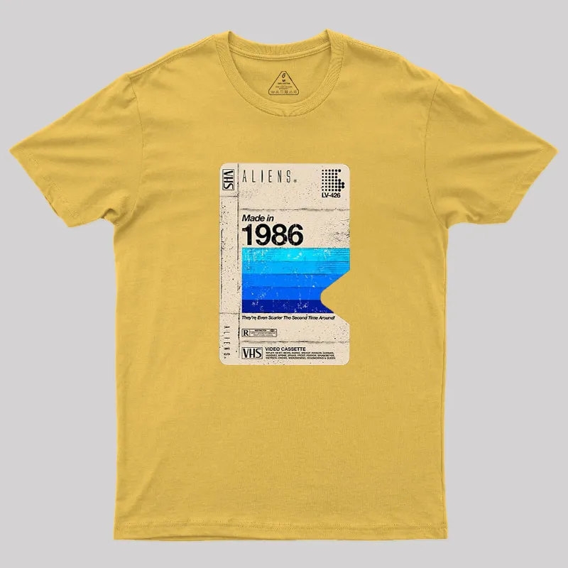 Aliens Blank Tape Geek T-Shirt - Image 6