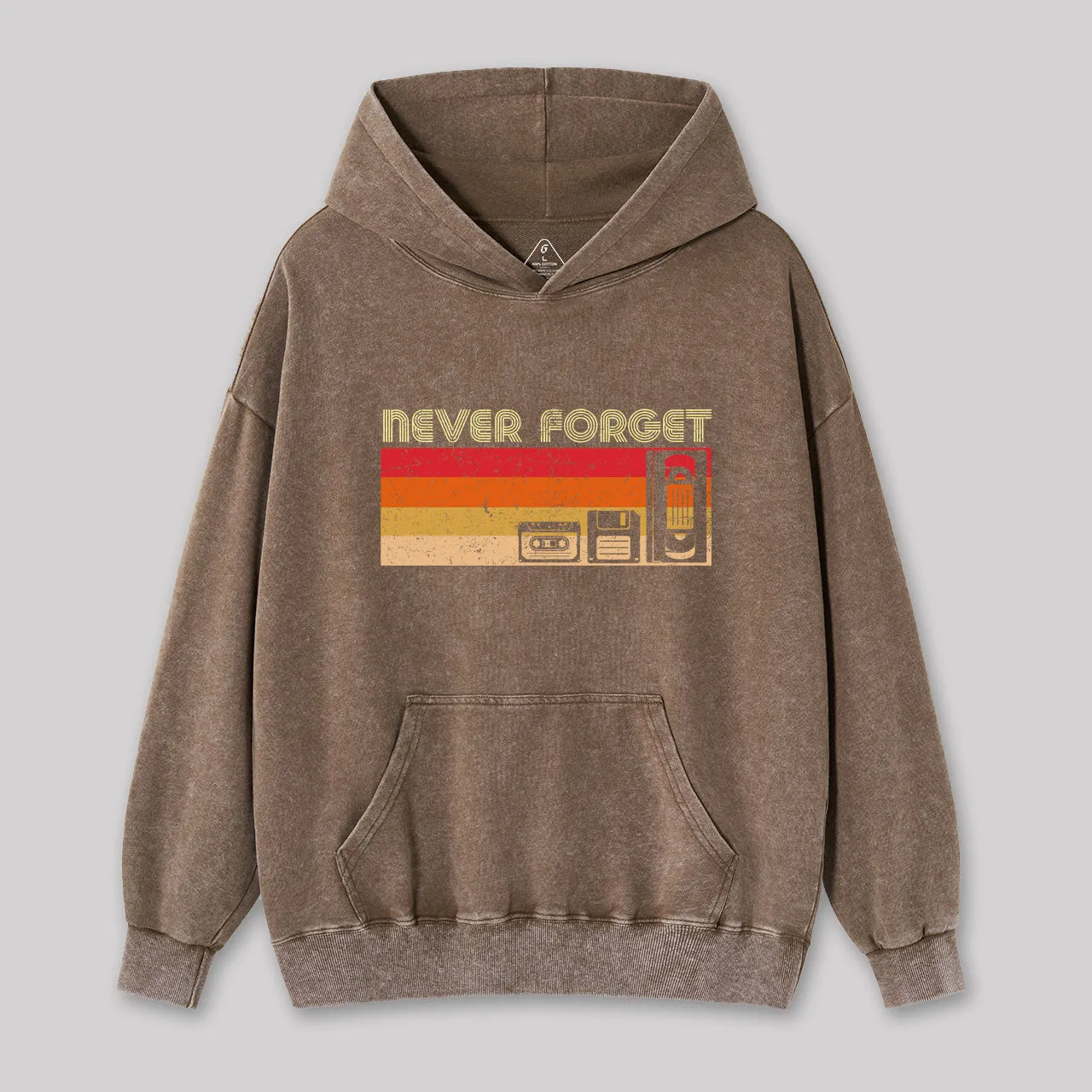 Alternative view of Never Forget Washed Hoodie