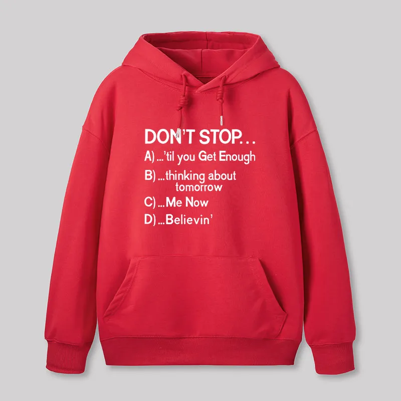 Don't Stop 80s Songs Multiple Choice Geek Hoodie - Image 6
