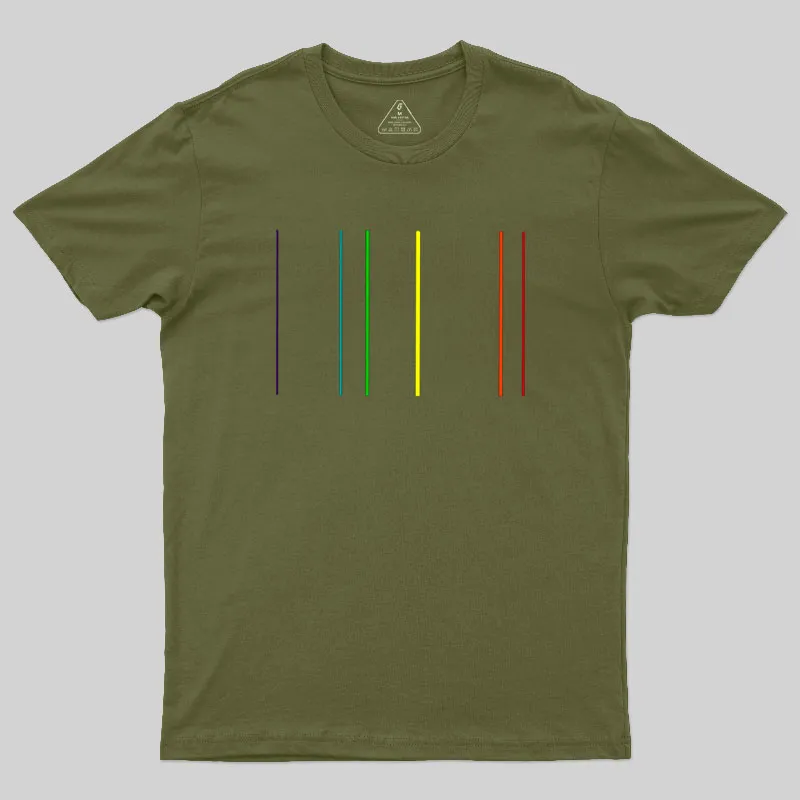 Helium Emission Spectrum Geek T-Shirt - Image 5