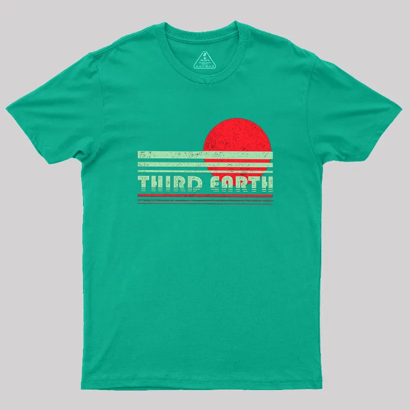 Third Earth Retro Fantasy Sunset Geek T-Shirt - Image 9