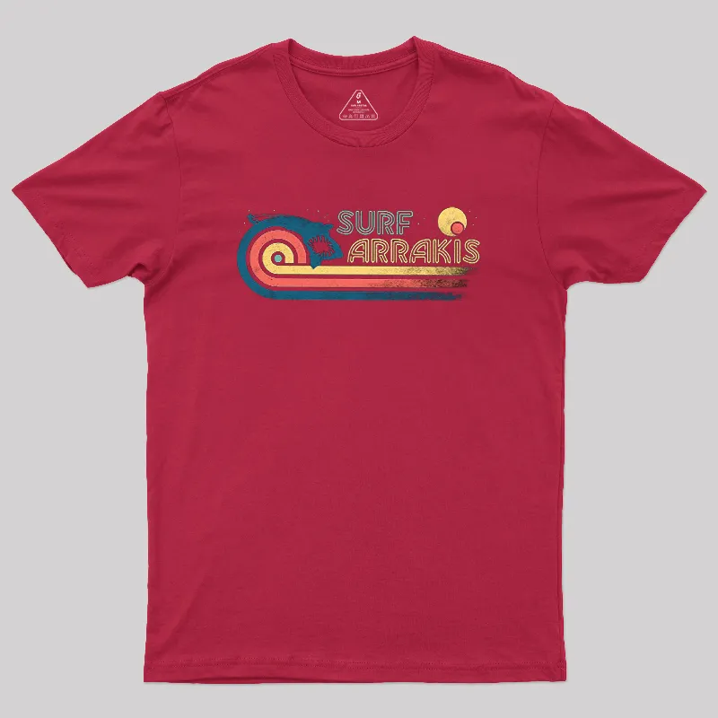 Surf Desert Planet Geek T-Shirt - Image 6