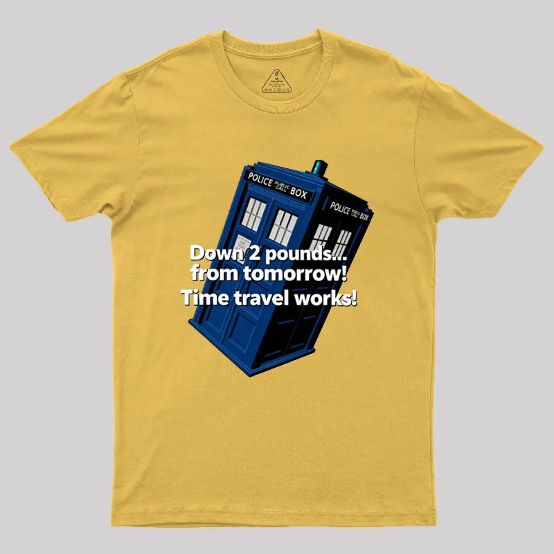 Down 2 Pounds From Tomorrow Geek T-Shirt - Image 8