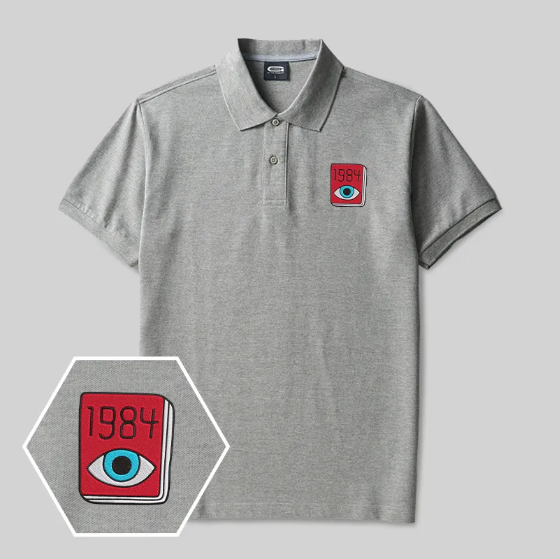 1984 Eye Geek Embroidered Polo Shirts - Image 3