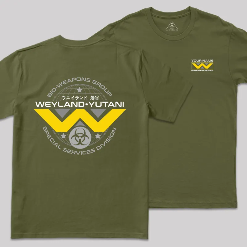 Personalized Weyland Yutani Scifi Geek T-Shirt - Image 3