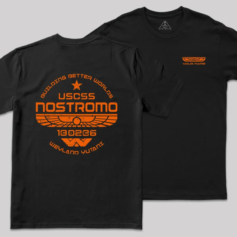 Personalized USCSS Nostromo Geek T-Shirt