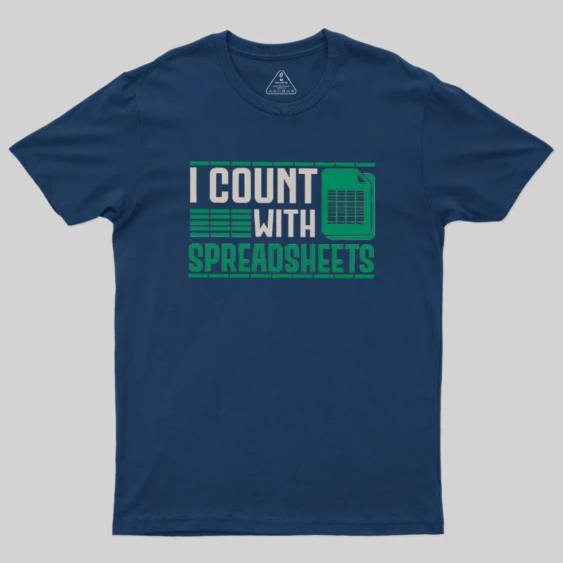 Alternative view of Funny Spreadsheet Accountant Geek T-Shirt