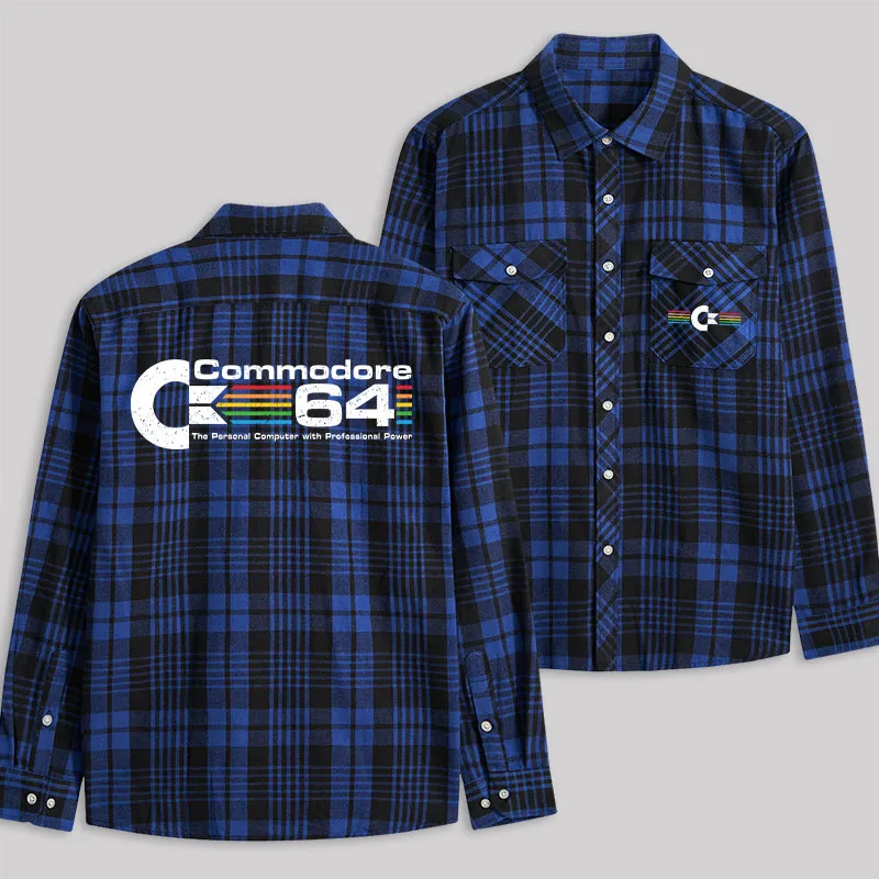 Commodore 64 Plaid Flannel Shirt - Image 2