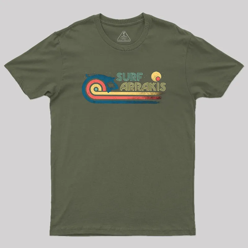 Surf Desert Planet Geek T-Shirt - Image 3