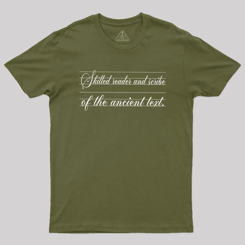 Ancient Scribe Geek T-Shirt - Image 3