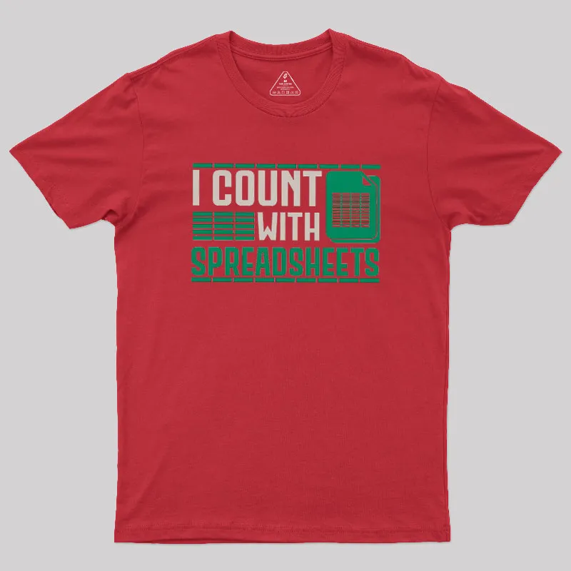 Funny Spreadsheet Accountant Geek T-Shirt - Image 5