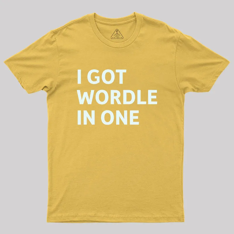 I Got Wordle in One Geek T-Shirt - Image 8