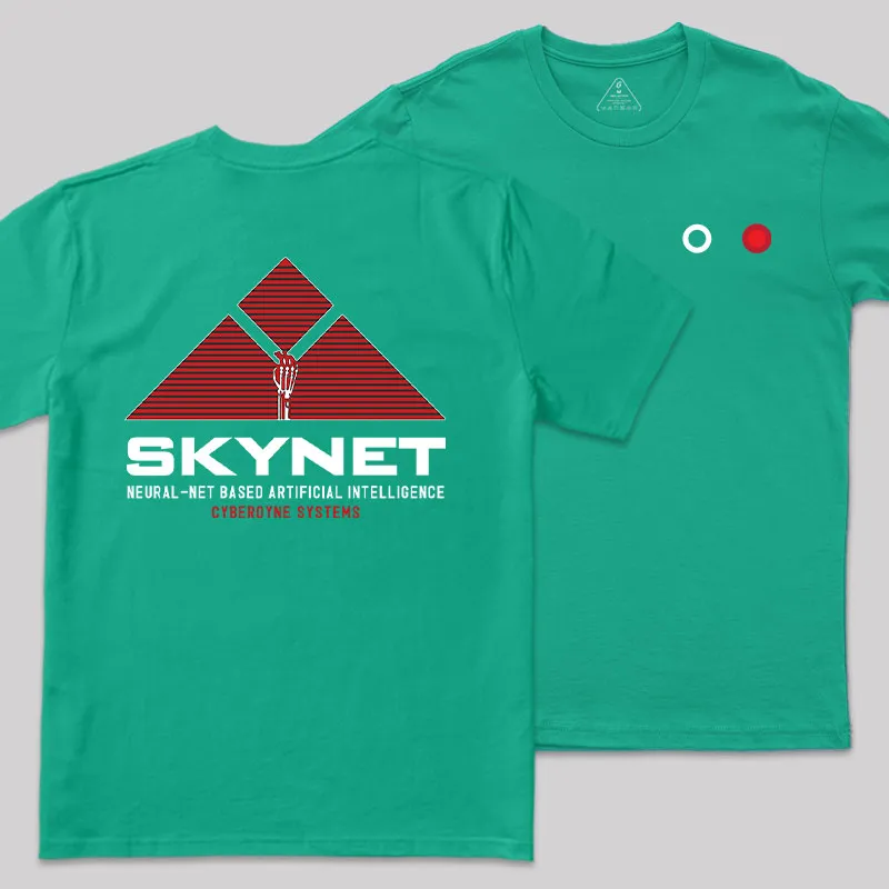 Skynet Rising Front and Back Printed Geek T-Shirt - Image 8