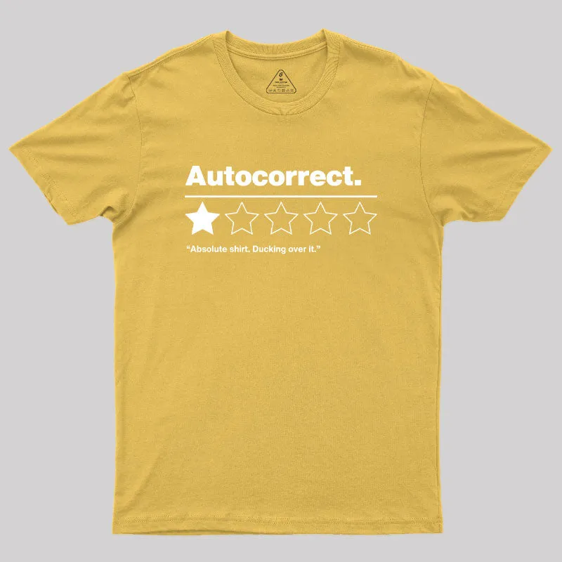Autocorrect Ducking Over It Geek T-Shirt - Image 8