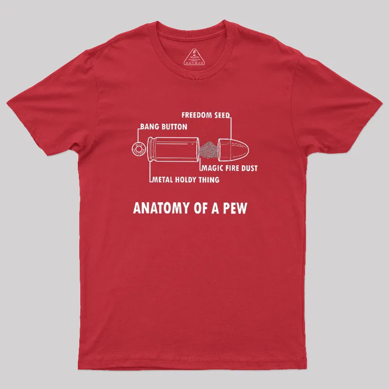 ANATOMY OF A PEW Geek T-Shirt - Image 5