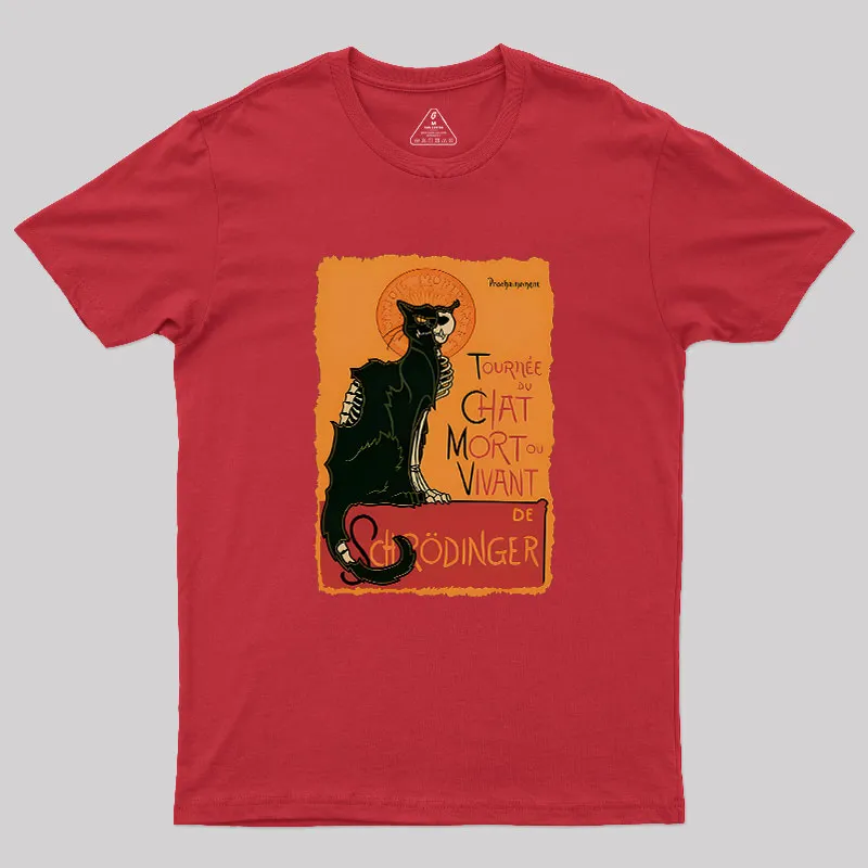 Le Chat Noir De Schrödinger Geek T-Shirt - Image 5