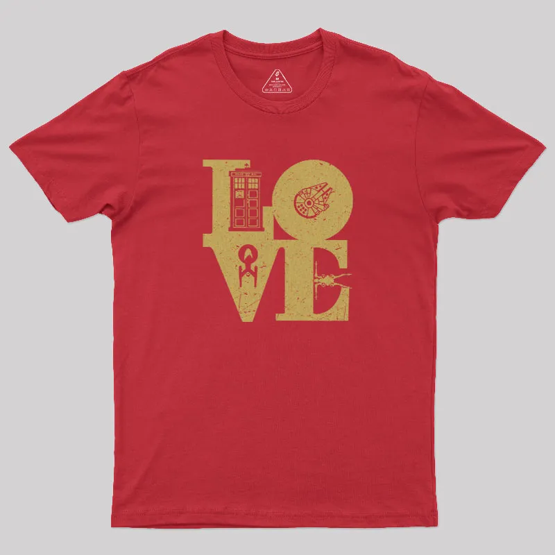 Scifi Love Geek T-Shirt - Image 4